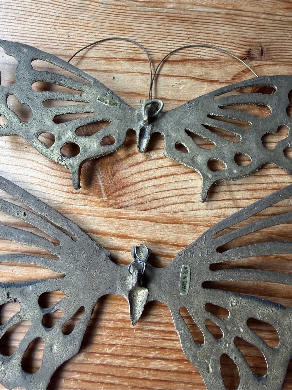 Vintage Brass Butterfly Wall Decor - Picture 4 of 4